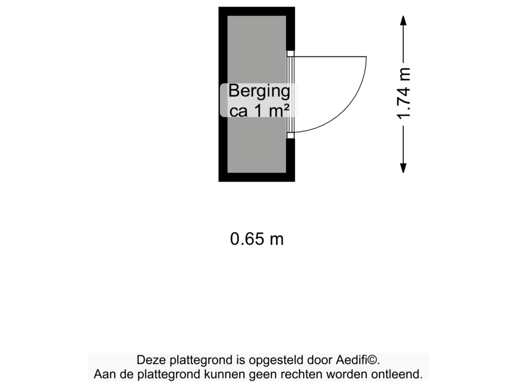 View floorplan of Berging of Julianastraat 11