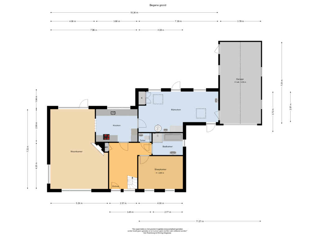 Bekijk plattegrond van Begane grond van Oosterlandweg 17