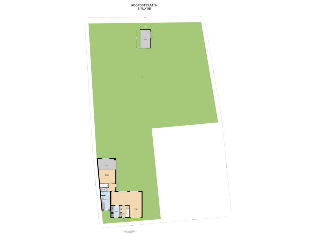 View floorplan of Situatie of Hoofdstraat 34