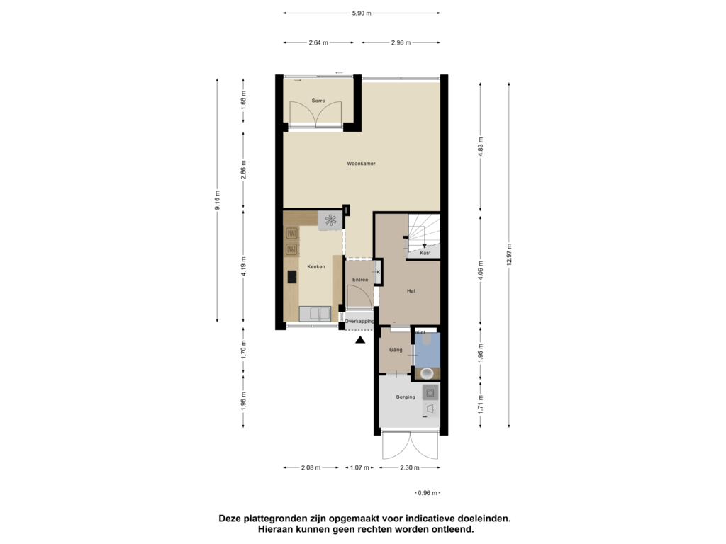 Bekijk plattegrond van Begane Grond van Lijsterbesstraat 56