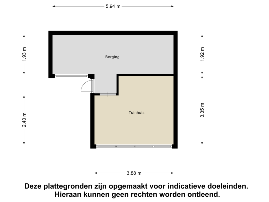 Bekijk plattegrond van Berging van Lijsterbesstraat 56