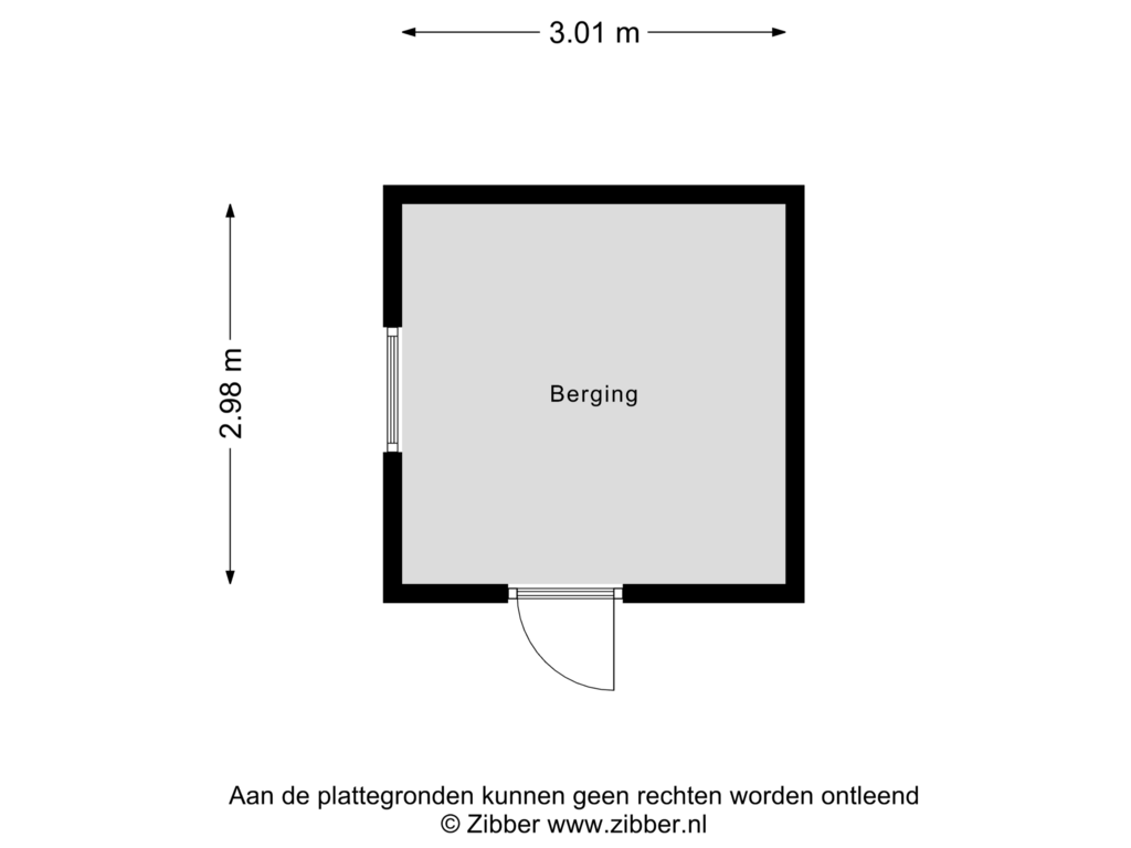 Bekijk plattegrond van Berging van Bredehof 6