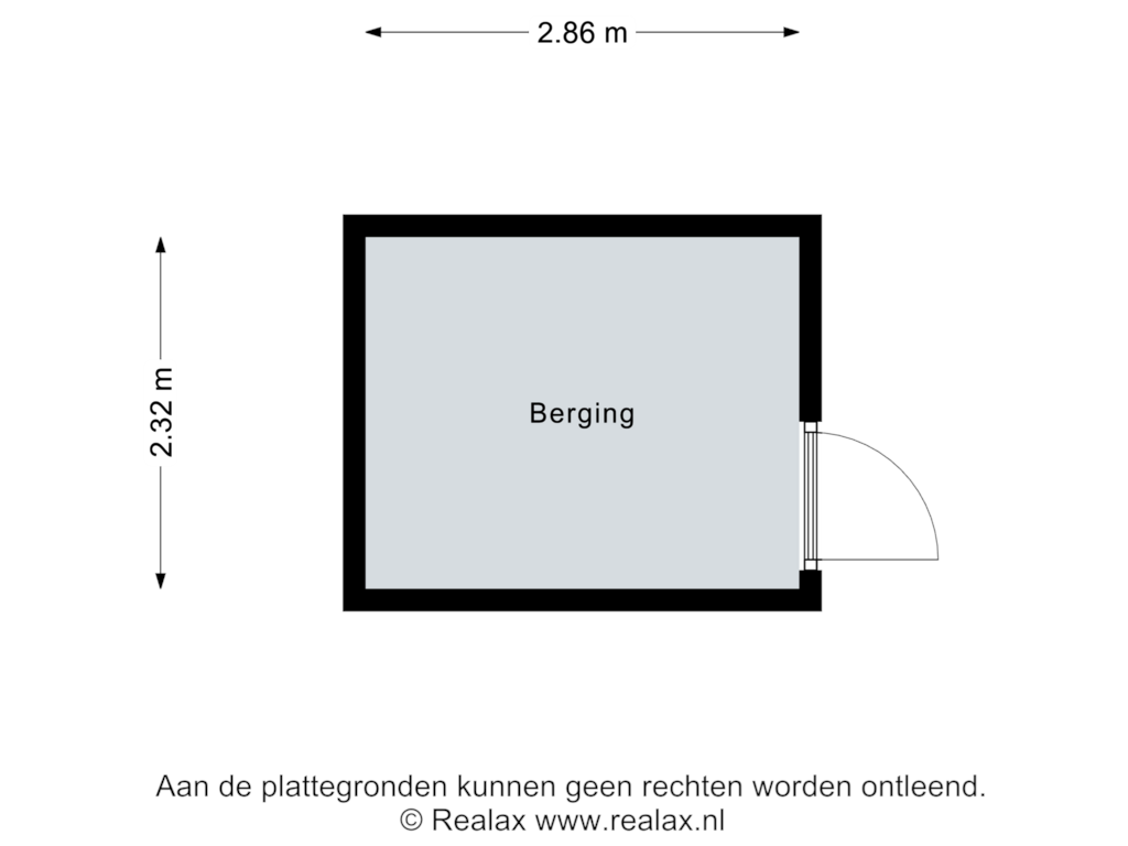 View floorplan of Berging of Honingbes 48