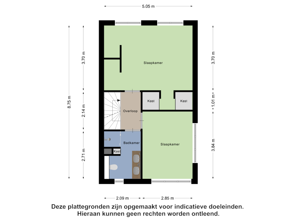 View floorplan of Eerste Verdieping of H.P. Berlagestraat 125