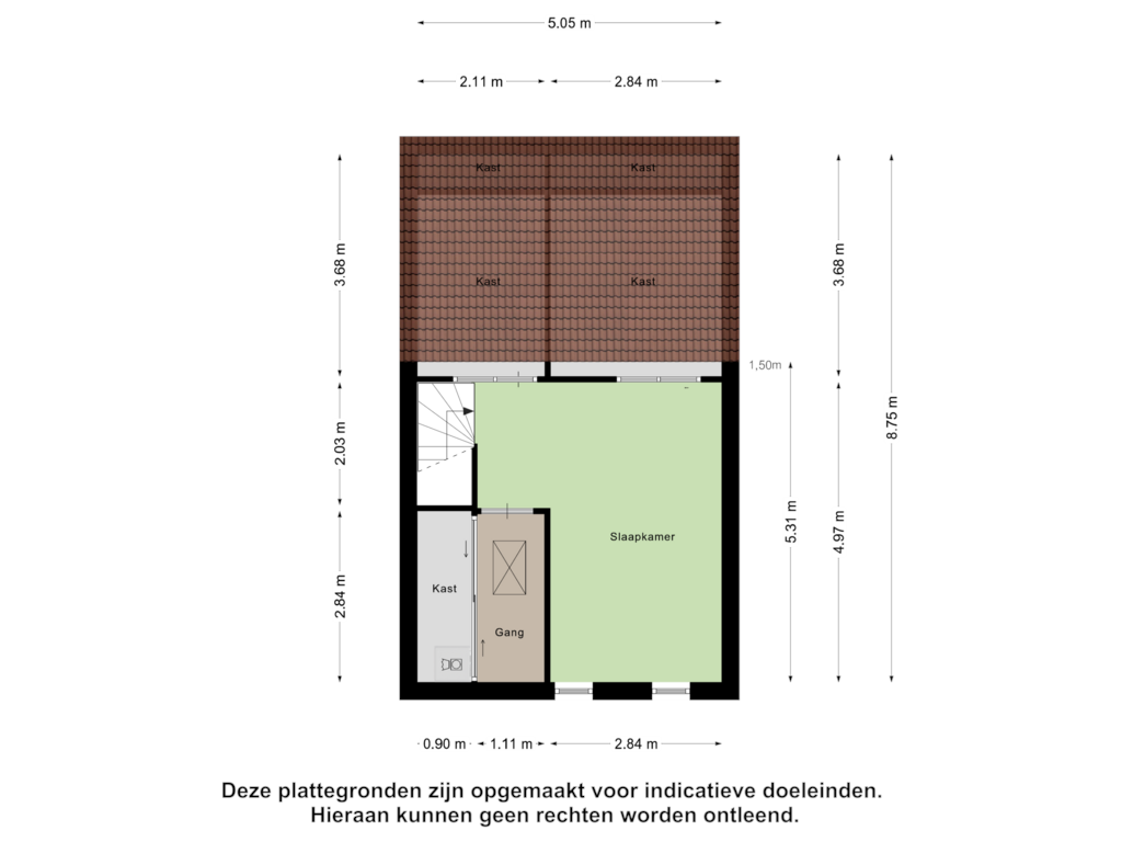 View floorplan of Tweede Verdieping of H.P. Berlagestraat 125