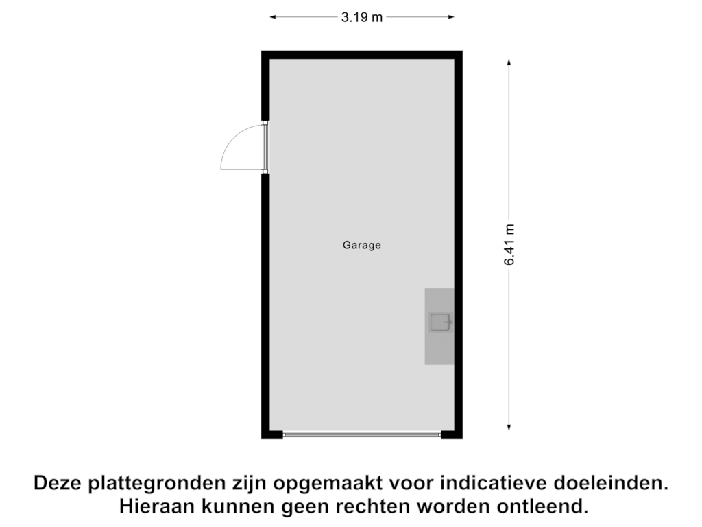 View floorplan of Garage of H.P. Berlagestraat 125