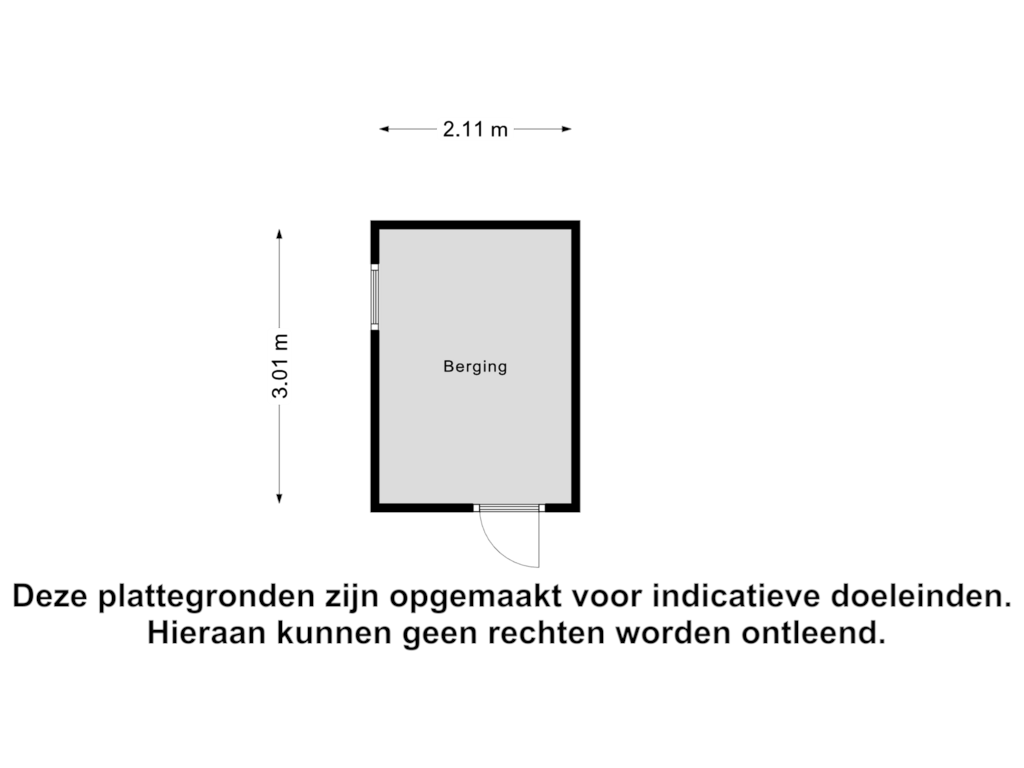 Bekijk plattegrond van Berging van Kievitstraat 28