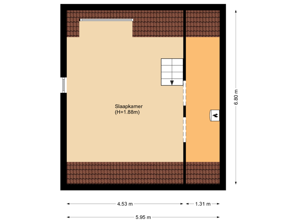 Bekijk plattegrond van Floor 2 van Zuiderstraat 17