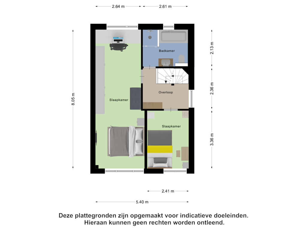 Bekijk plattegrond van Eerste Verdieping van De Schutsboom 10