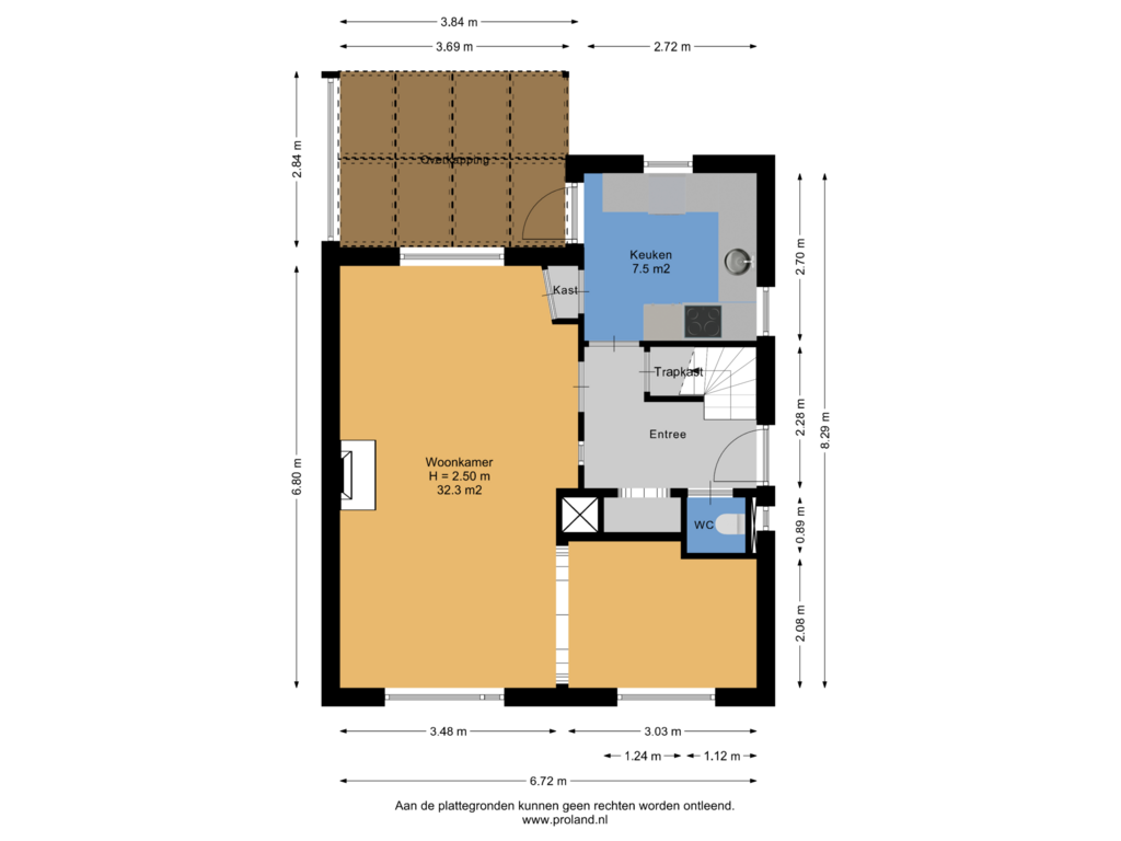 Bekijk plattegrond van Begane Grond van Prinsenstraat 4