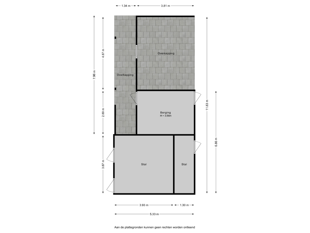 View floorplan of Stal/Berging of Krachtighuizerkern 24