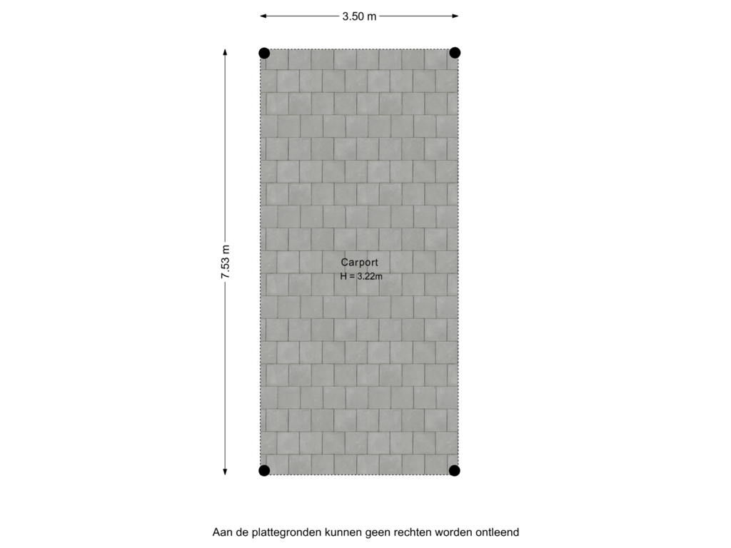 View floorplan of Carport of Krachtighuizerkern 24