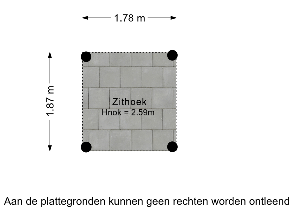 View floorplan of Zithoek of Krachtighuizerkern 24