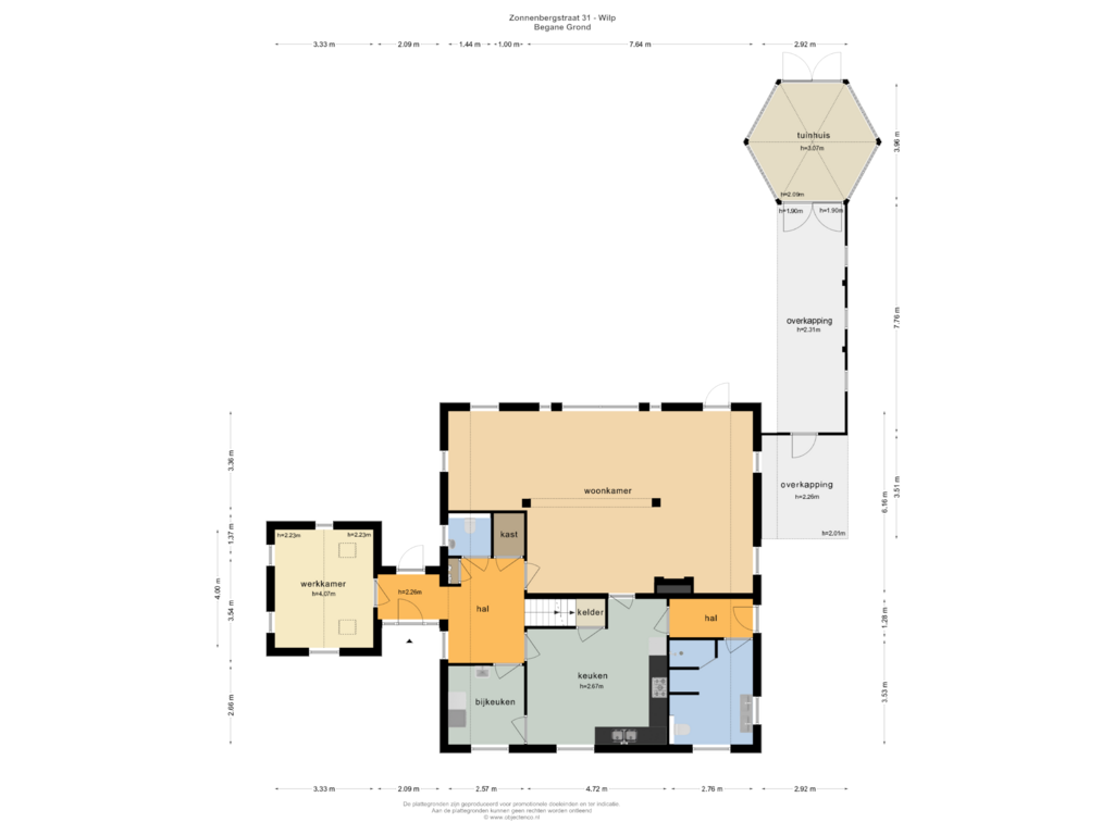 View floorplan of Begane Grond of Zonnenbergstraat 31