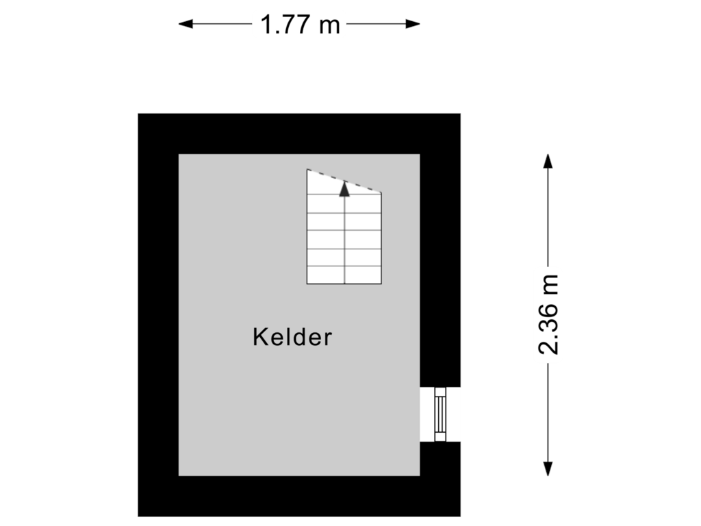 Bekijk plattegrond van Kelder van Beckeringhstraat 14