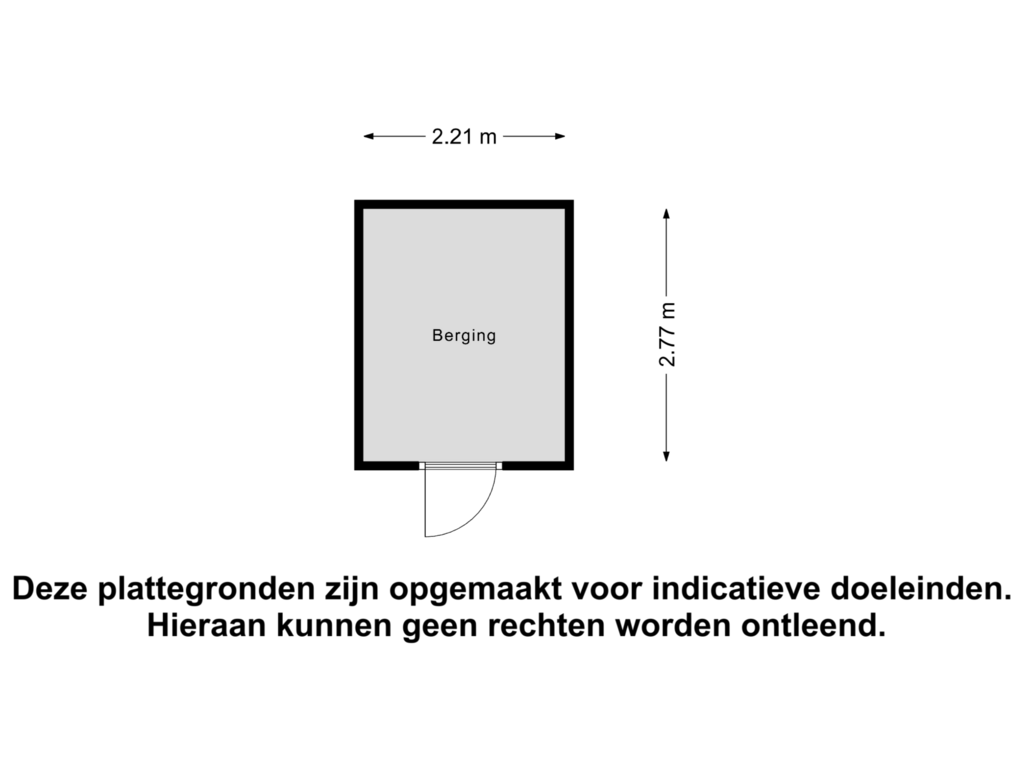 Bekijk plattegrond van Berging van Westenburgerweg 448