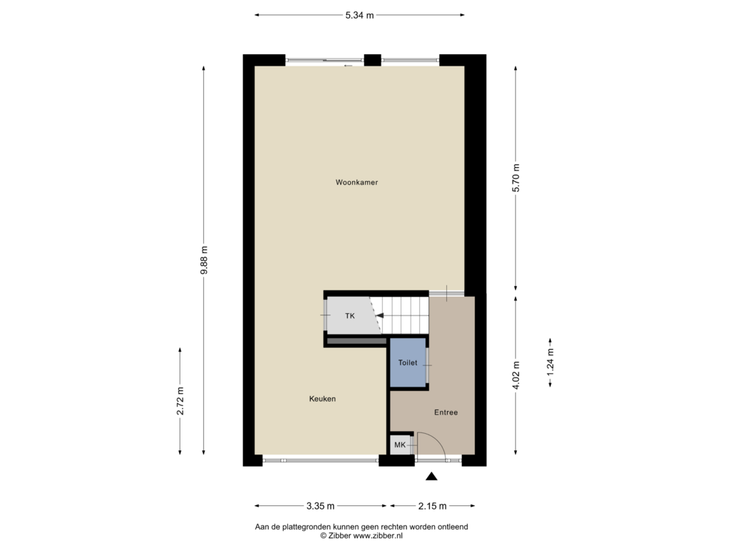 Bekijk plattegrond van Begane Grond van Azobéhout 28