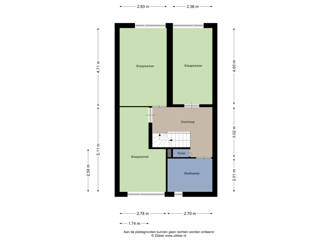 Bekijk plattegrond van 1e Verdieping van Azobéhout 28