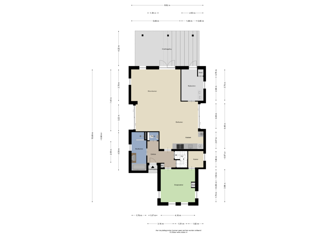 Bekijk plattegrond van Begane Grond van Leeksterweg 49