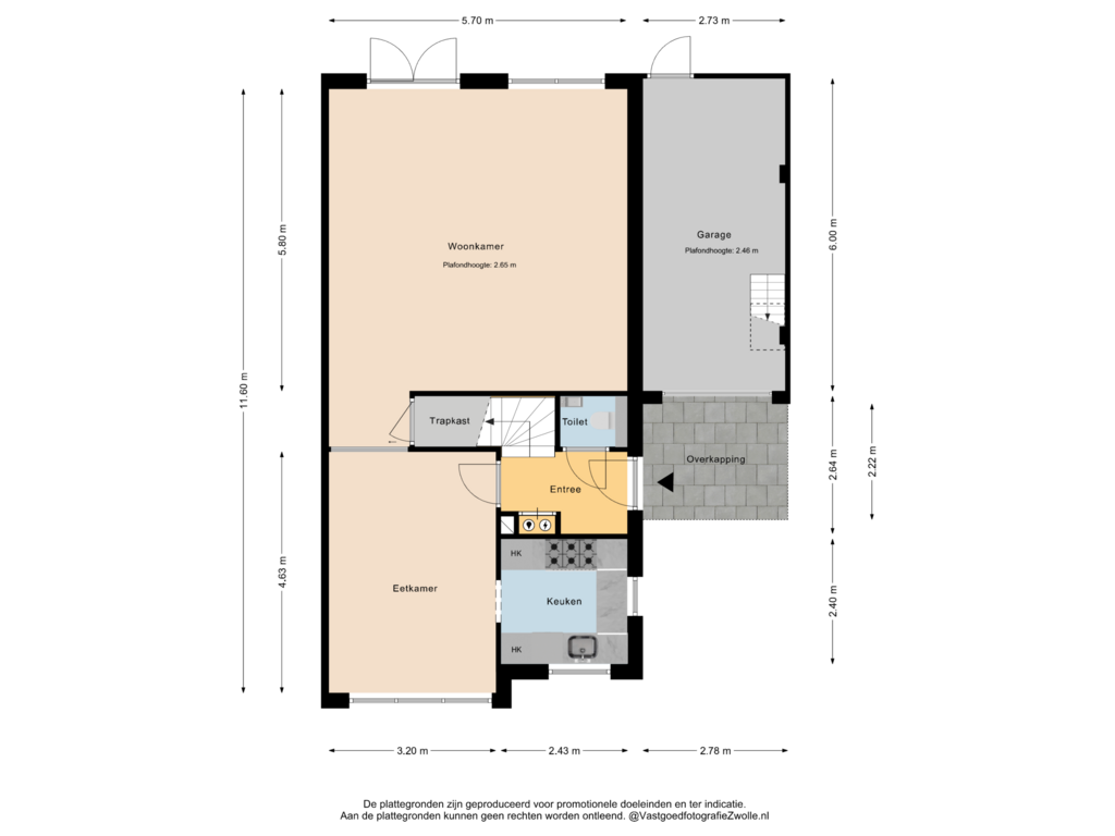 View floorplan of Begane grond of Boswalstraat 19