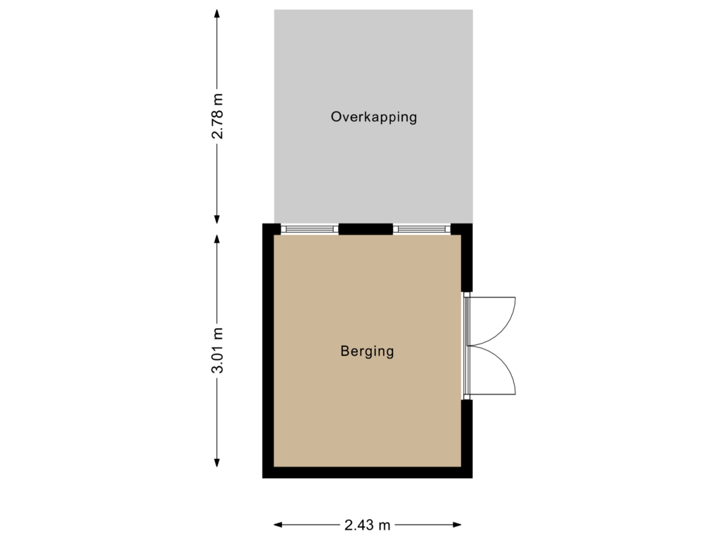 Bekijk plattegrond van Berging van Schierstins 3