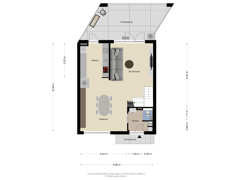 Bekijk plattegrond van Begane Grond van Grassavanne 30