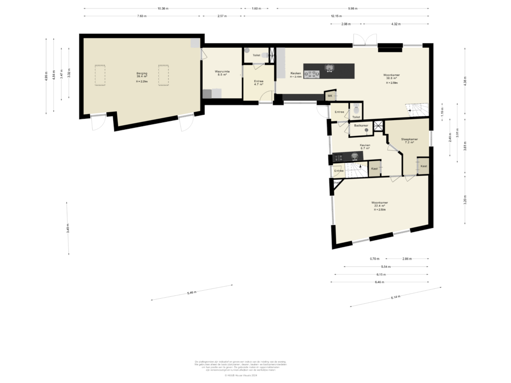 Bekijk plattegrond van Begane grond van Dokter Hermansstraat 30-A