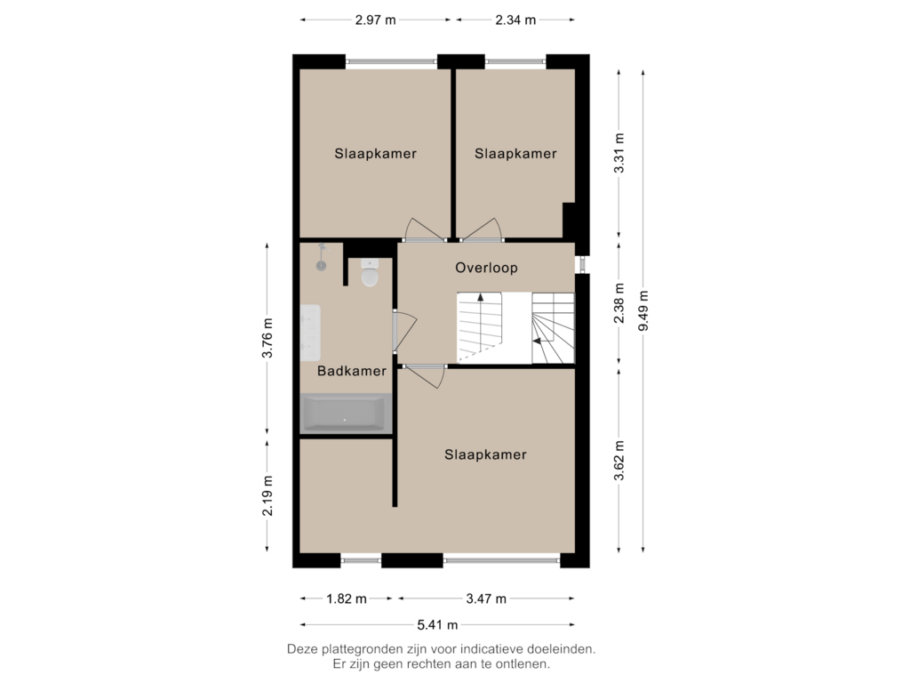 Bekijk plattegrond van 1e Verdieping van De Tamboerijn 10