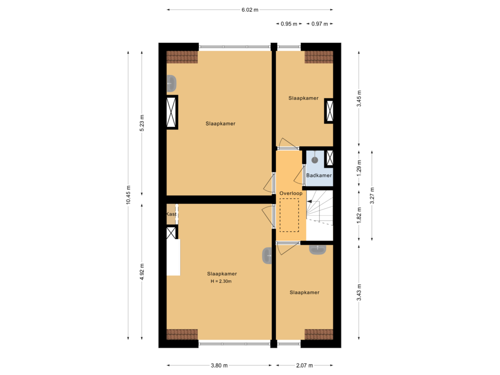 Bekijk plattegrond van Tweede verdieping van De Savornin Lohmanplein 4-A