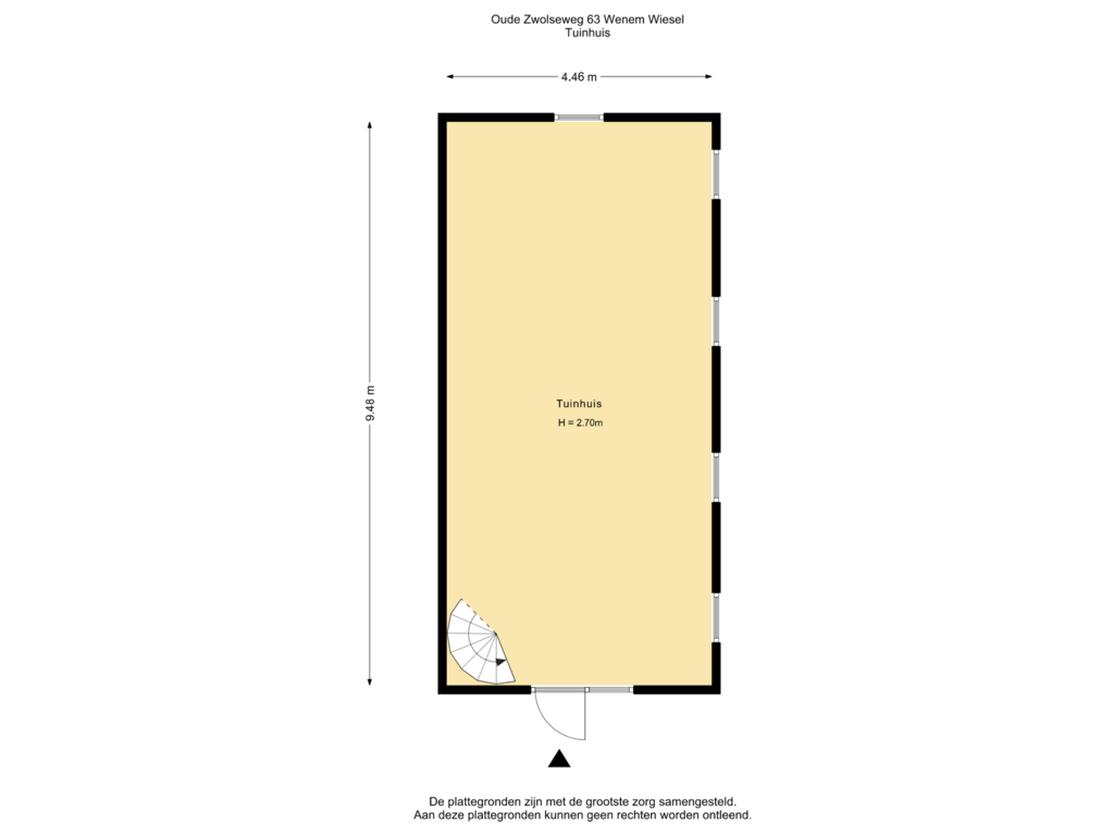 View floorplan of Tuinhuis of Oude Zwolseweg 63