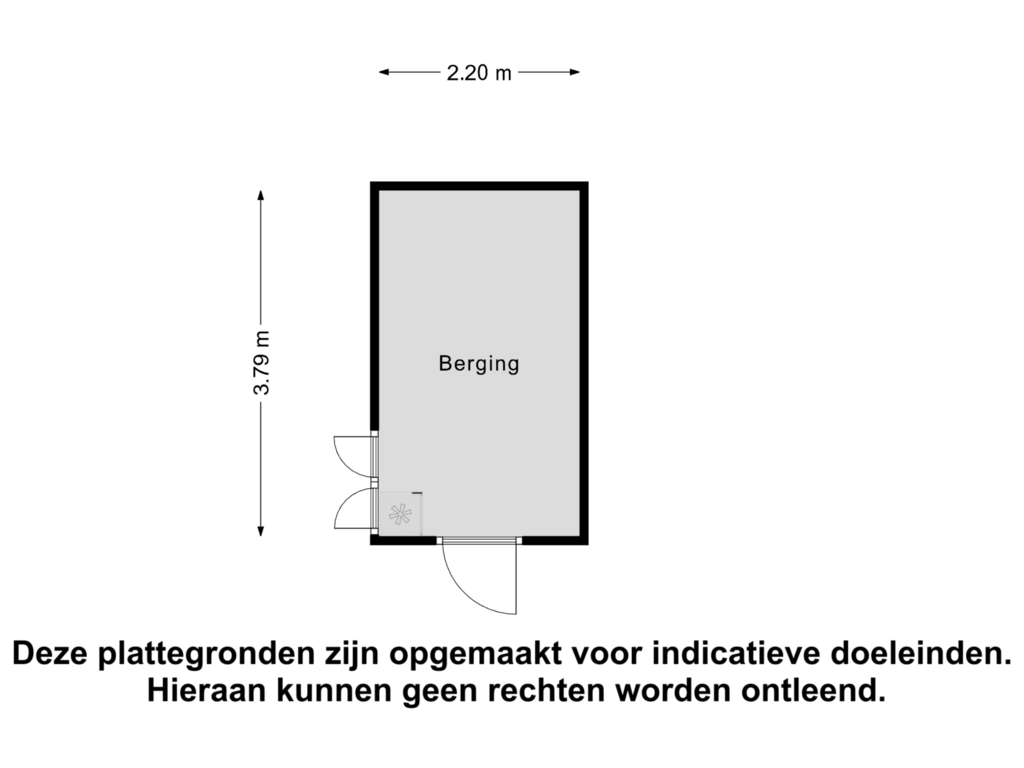 View floorplan of Berging of Februaristraat 87