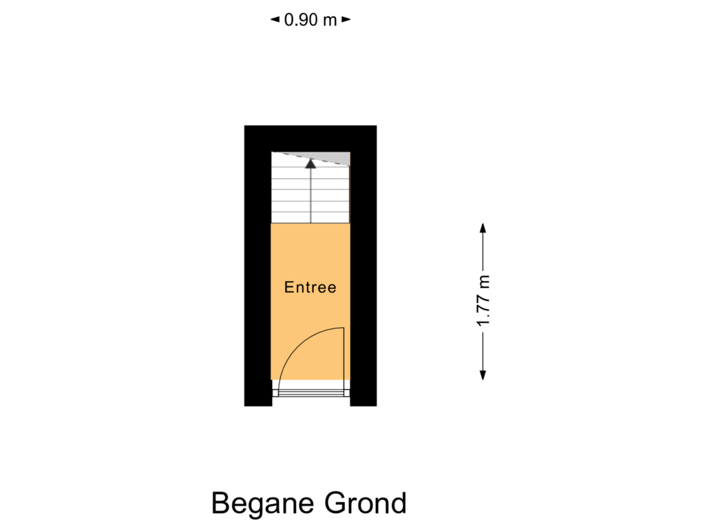 Bekijk plattegrond van Begane Grond van Kortekade 51-A01