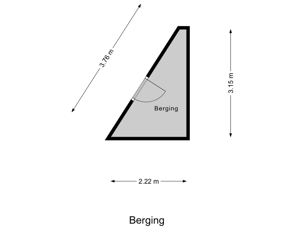 Bekijk plattegrond van Berging van Graadt van Roggenstraat 137