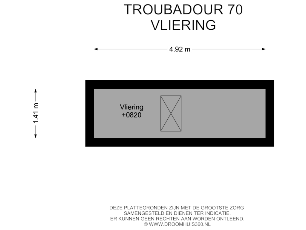 Bekijk plattegrond van Vliering van Troubadour 70