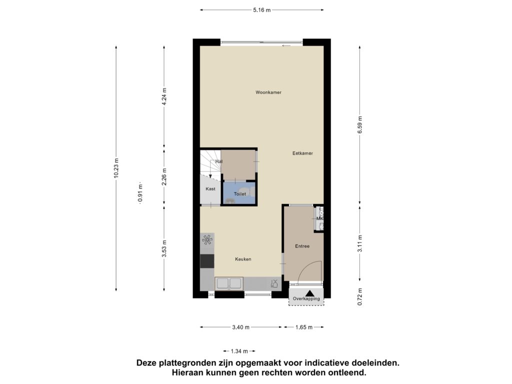 View floorplan of Begane Grond of Drontermeer 39