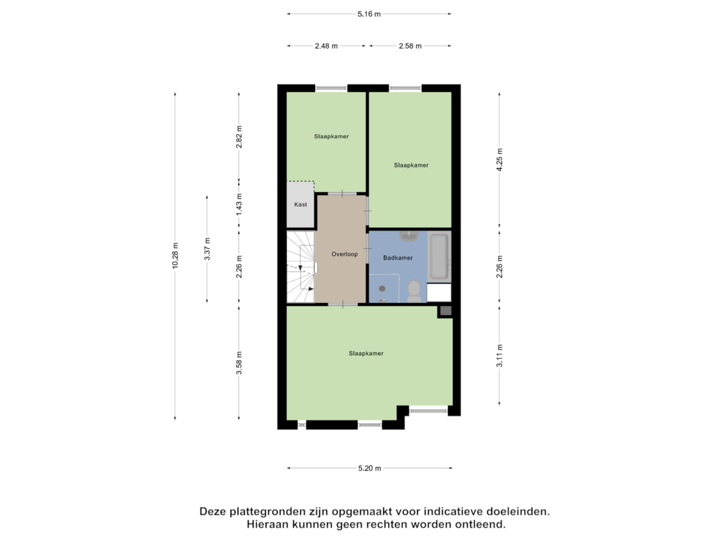 View floorplan of Eerste Verdieping of Drontermeer 39