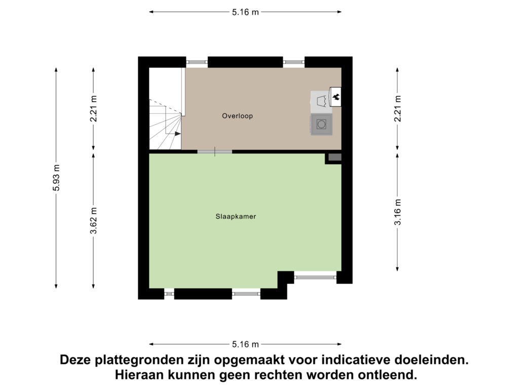 View floorplan of Tweede Verdieping of Drontermeer 39