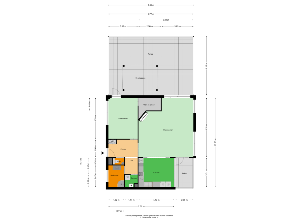 Bekijk plattegrond van Appartement van Conventstraat 66