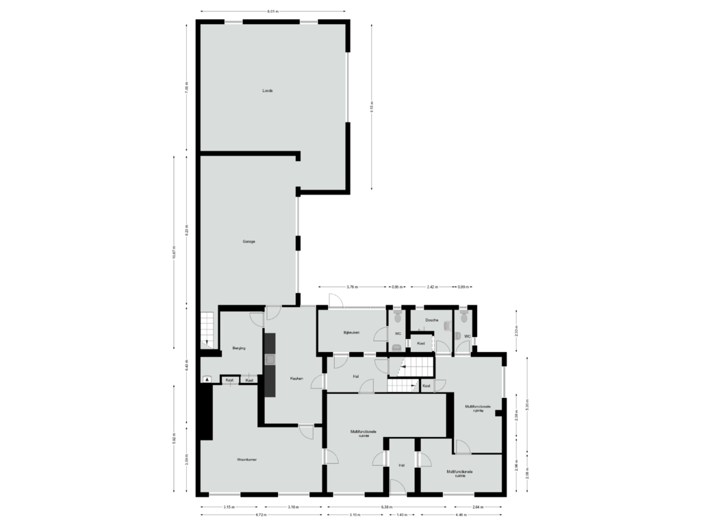 Bekijk plattegrond van Begane grond van Napoleonsweg 41