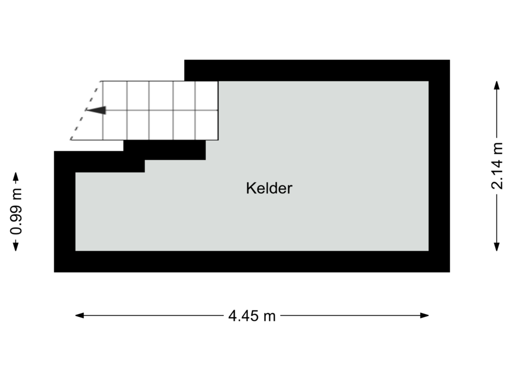 Bekijk plattegrond van Kelder van Napoleonsweg 41