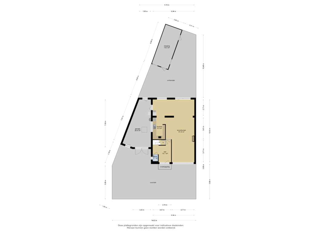 View floorplan of overzicht woning of Tulpenlaan 29