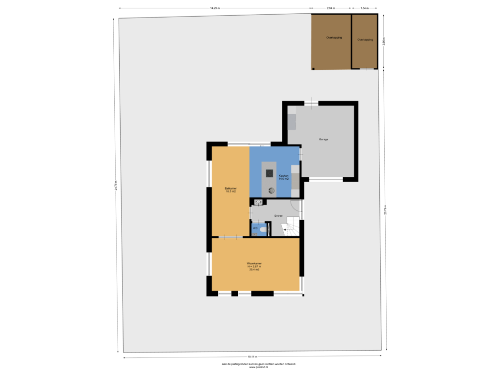 Bekijk plattegrond van Begane Grond Met Tuin van De Strânljip 3