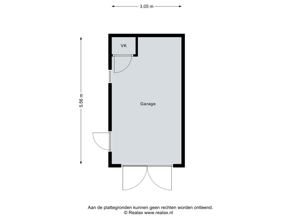 View floorplan of Garage of Mr. G. Vixseboxsestraat 37