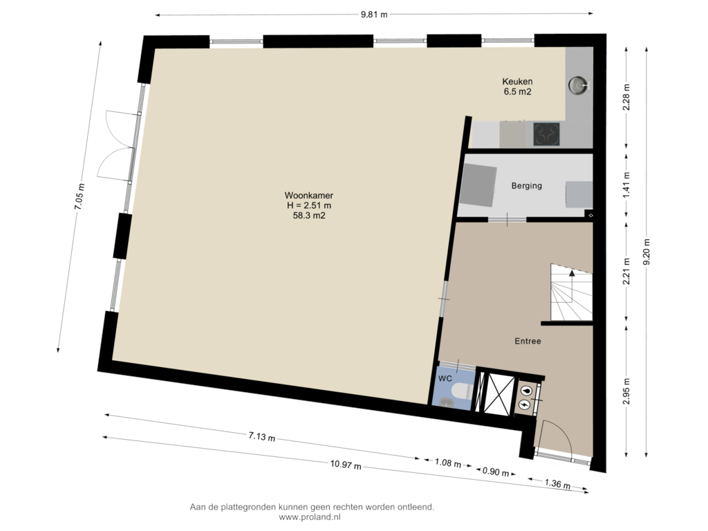 Bekijk plattegrond van Begane Grond van Bilderdijkstraat 2-7