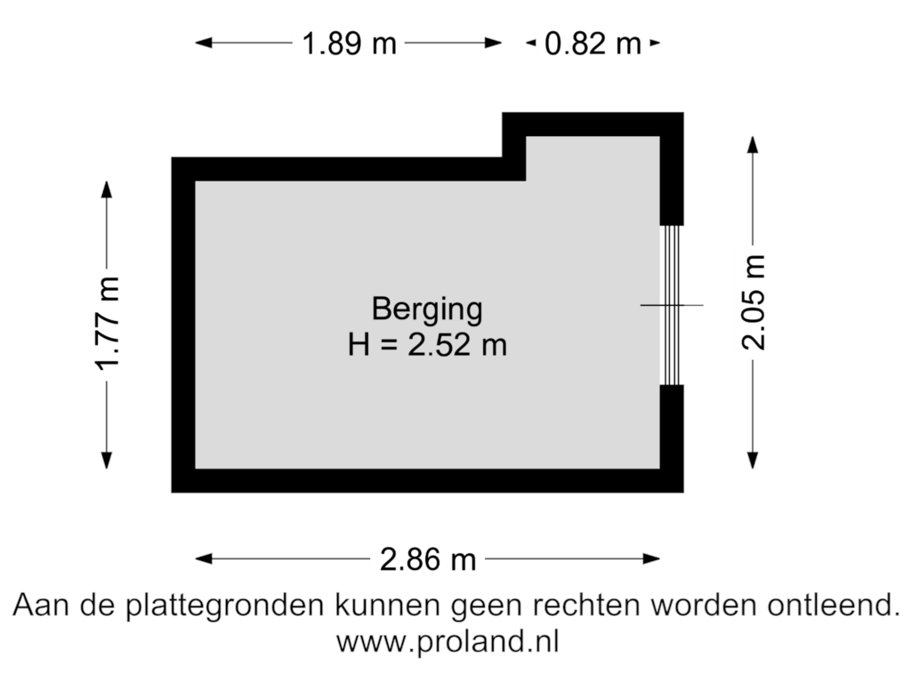 Bekijk plattegrond van Berging van Bilderdijkstraat 2-7