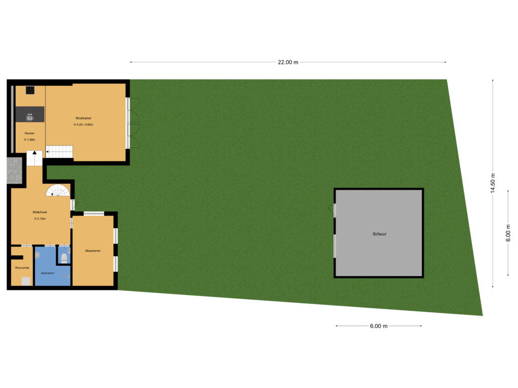 Bekijk plattegrond van Situatie van Oostzanerdijk 92