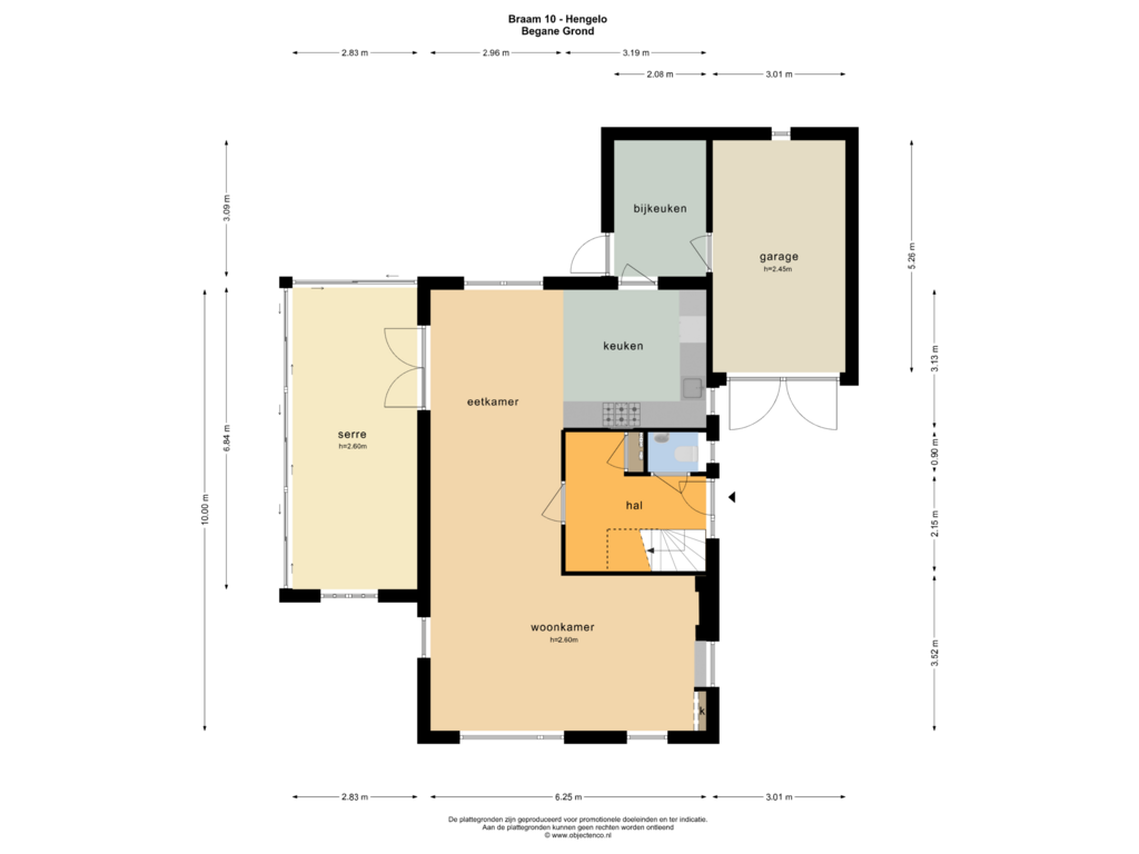 View floorplan of BEGANE GROND of Braam 10