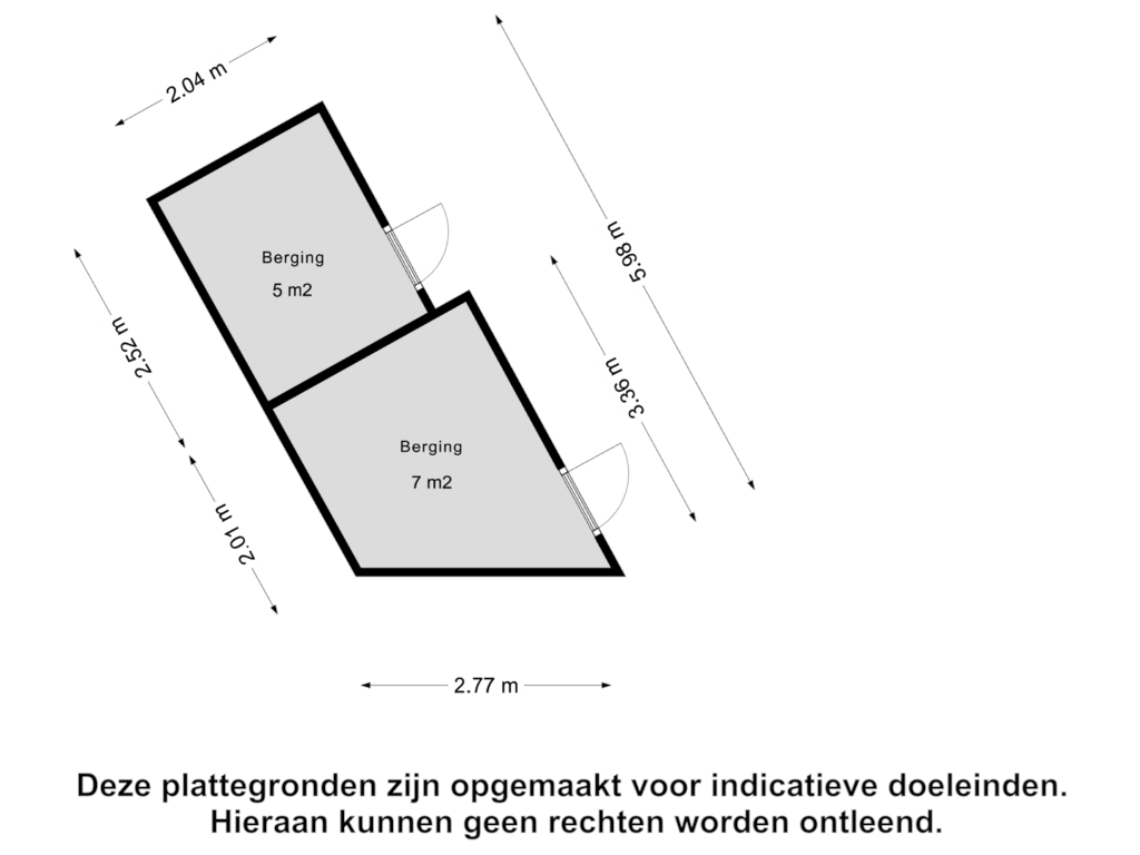 Bekijk plattegrond van Berging van Heul 2