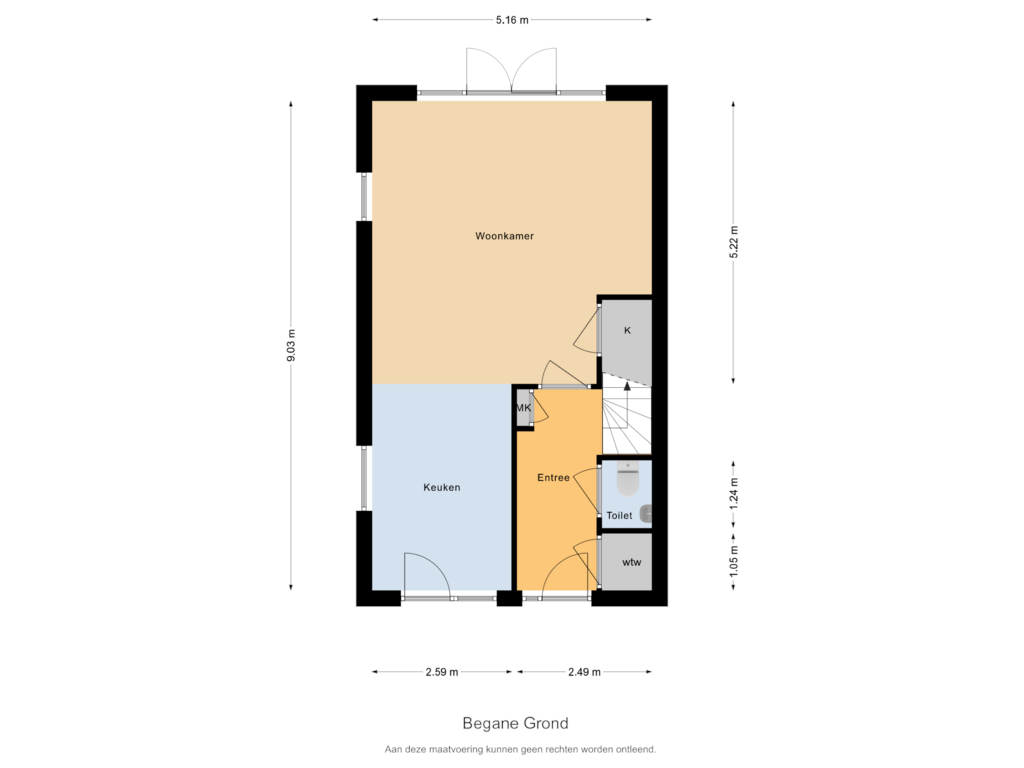 Bekijk plattegrond van Begane Grond van C.A. Filipsonstraat 1