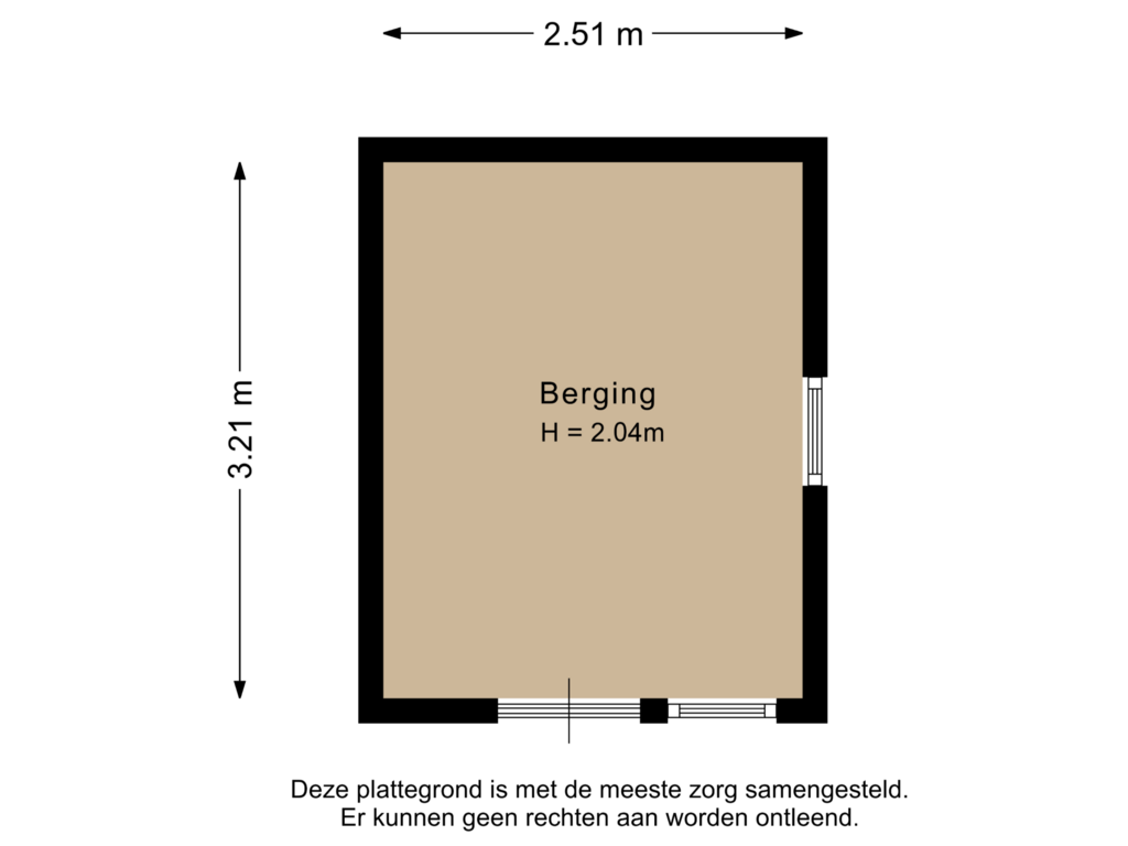 Bekijk plattegrond van Berging van Rondo 62